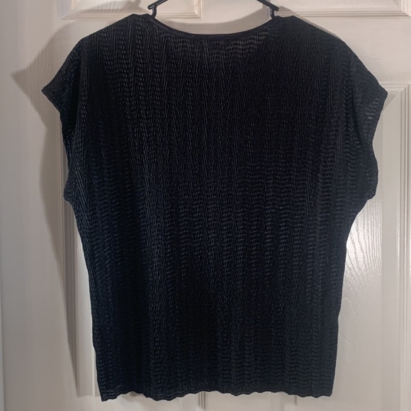 VINTAGE TANJAY Petites Black Top - Picture 5 of 12